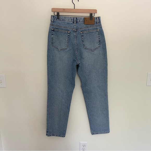 Calvin Klein vintage 5 pocket womens Light Blue Denim Jeans Straight Leg Size 14 - Picture 4 of 10